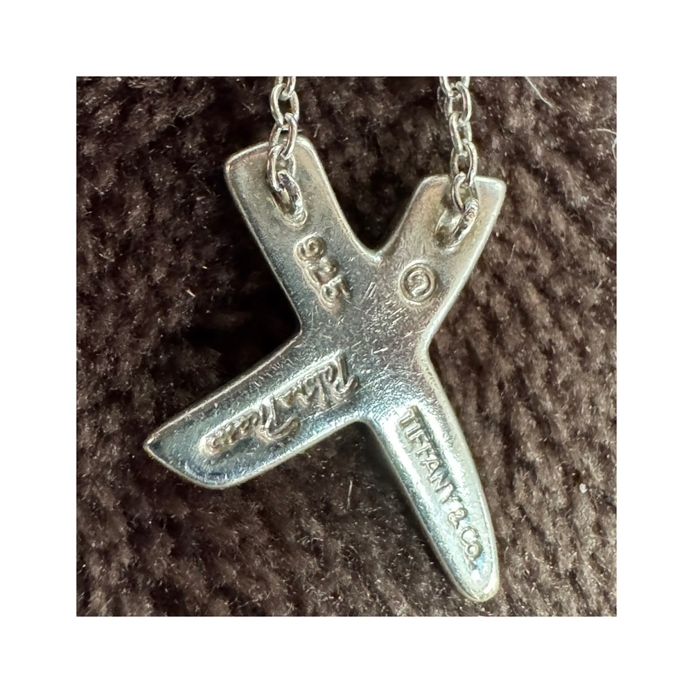 Tiffany and Co Sterling Silver Cross Pendant Necklace - Picture 6 of 12